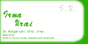 irma urai business card